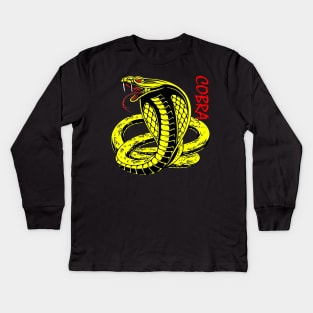 Angry Cobra Kids Long Sleeve T-Shirt